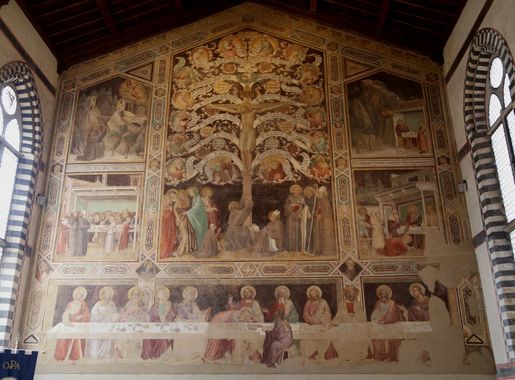 File:Taddeo Gaddi Fresco Santa Croce Florenz-1.jpg - Wikimedia Commons