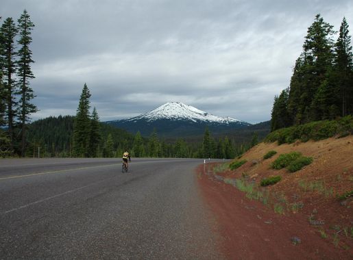 File:Mount Bachelor with cyclist.jpg - Wikimedia Commons