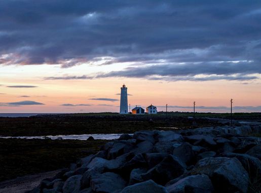 Free picture: dawn, landscape, water, lighthouse, sea, sunset, ocean