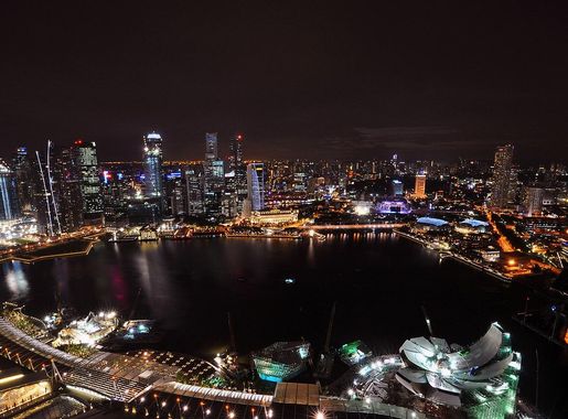 File:1 marina bay sands skypark night view CBD skyline.jpg - Wikimedia  Commons