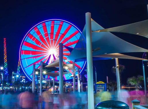 Skywheel Lighted up at night in Myrtle Beach, South Carolina image - Free  stock photo - Public Domain photo - CC0 Images