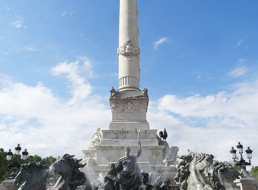 bordeaux, fountain, girondins, girondins monument, france, sculpture, statue,  art and craft, sky, human representation | Pxfuel