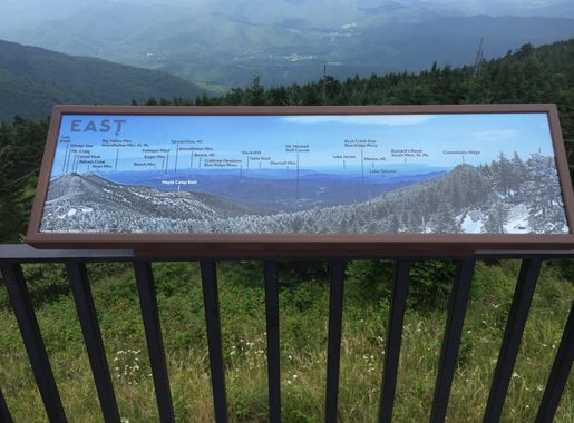 File:2016-07-25 13 36 58 Graphic description of the view eastward on the  observation platform on the summit of Mount Mitchell in Mount Mitchell  State Park, North Carolina.jpg - Wikimedia Commons