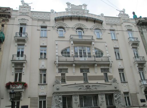 File:Mikhail Eisenstein's Art Nouveau Building in Riga.JPG - Wikimedia  Commons