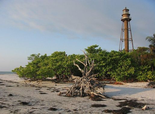 File:Beach view of Sanibel Lighthouse.JPG - Wikimedia Commons