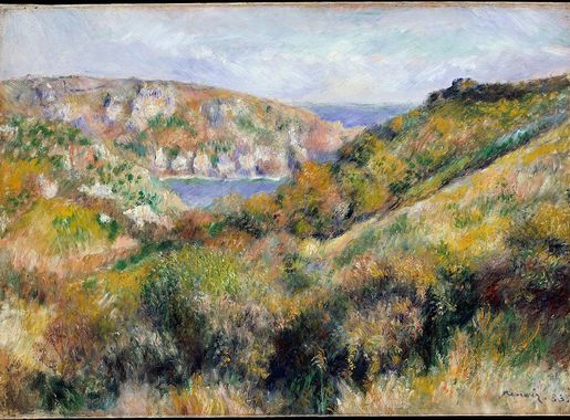 File:Hills around the Bay of Moulin Huet, Guernsey MET DT1880.jpg -  Wikimedia Commons