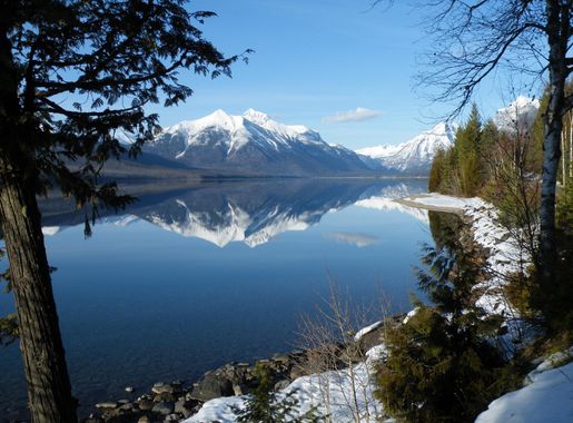 Landscape of lake McDonald at Glacier National Park, Montana image - Free  stock photo - Public Domain photo - CC0 Images