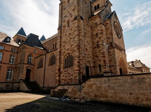 File:Echternach - Abbey of Echternach 698 founded by St Willibrord - Porte St  Willibrord - View South on