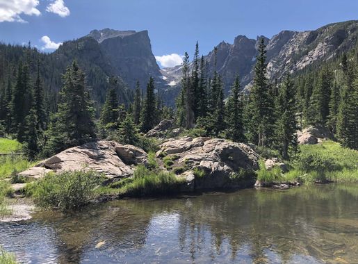 Free picture: national park, river, riverbank, United States, mountain,  water, landscape, forest, range, mountains