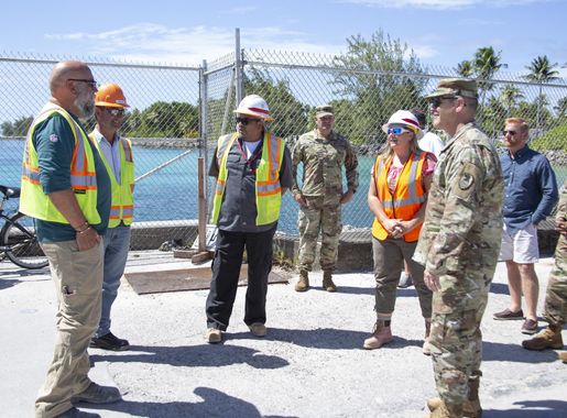 Space and Missile Defense Command/AFSC Commanding General Visits USAG- Kwajalein Atoll