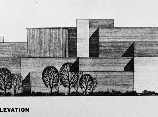 File:Architect's drawing of University of Texas at Arlington's Fine Arts  building, South Elevation (10015326).jpg - Wikimedia Commons