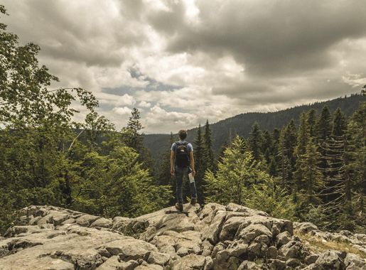 Free Images : landscape, tree, nature, forest, rock, wilderness, walking,  cloud, sky, hiking, trail, adventure, backpack, view, mountain range,  vacation, tourist, travel, hiker, environment, hike, holiday, black, trip,  ridge, map, trees, clouds,