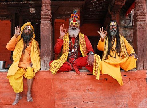 File:Three saddhus at Kathmandu Durbar Square.jpg - Wikimedia Commons
