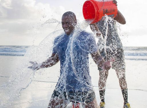 45 SW members test their endurance on the beach > Space Launch Delta 45 >  Article Display