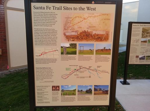 File:Santa Fe Trail Sites to the West wayside in McPherson, Kansas  (252590acef7b41ab8c392918402e4c9b).JPG - Wikimedia Commons