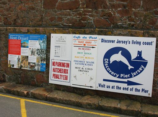 File:Gorey Pier signs.JPG - Wikimedia Commons