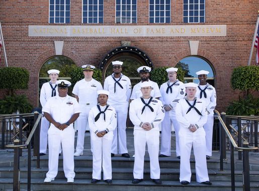 Sailors Visit Cooperstown Namesake
