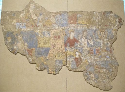 File:Giocatori, pittura parietale da pendjikent, settore VI, camera 13,  VIII sec.JPG - Wikimedia Commons