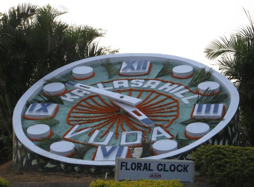 File:Floral clock at kailash giri.jpg - Wikimedia Commons