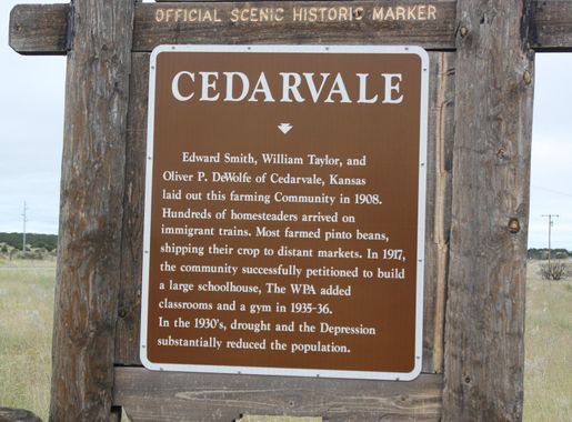 File:New Mexico Official Scenic Historic Marker for Cedarville, NM.JPG -  Wikimedia Commons