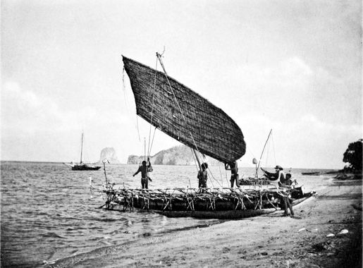 File:Picturesque New Guinea Plate XLIII - On the Beach, Teste Island,  Kissack's Trading Canoe.jpg - Wikimedia Commons