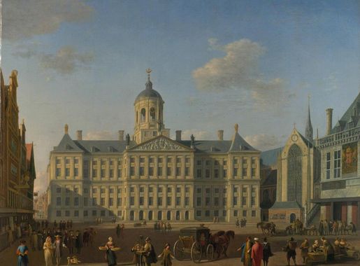 File:Gerrit Berckheyde - The Town Hall, Amsterdam, 1690 Fd101354.jpg -  Wikimedia Commons