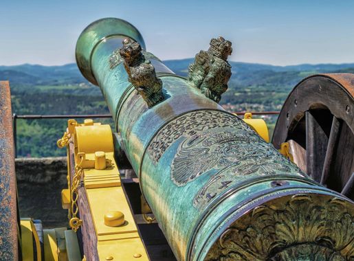 Free picture: sky, outdoor, antique, cannon, fortification, sky, daylight,  iron, metal