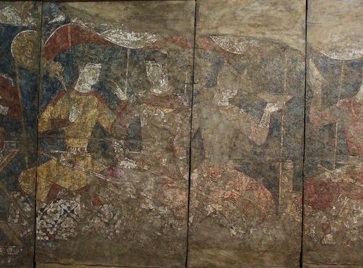 File:Mural from Penjikent, Museum of National Antiquities, Dushanbe,  Tajikistan.jpg - Wikimedia Commons