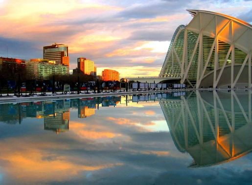 Cityscape of the city of arts and sciences in Valencia, Spain image - Free  stock photo - Public Domain photo - CC0 Images