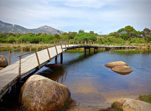 Bridge and landscape in Wilson's Promontory, Victoria, Australia image -  Free stock photo - Public Domain photo - CC0 Images