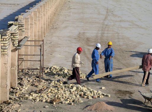 Bezplatný obrázok: pracovníkov, voda, kanál, projekt, Jemen