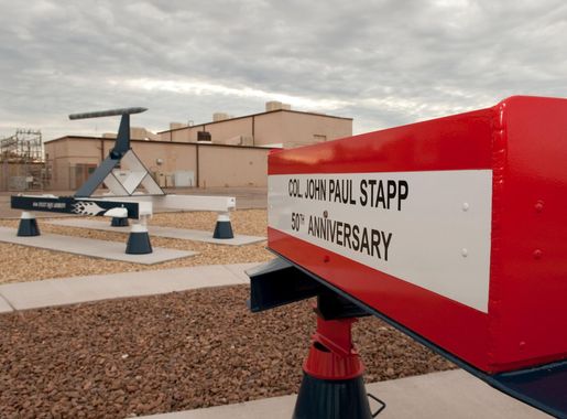 Sled park preserves high-speed history > Holloman Air Force Base > Display