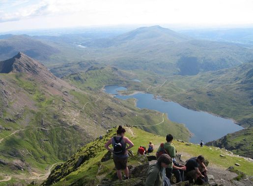 File:Llyn Llydaw from the Snowdon Summit.jpg - Wikimedia Commons