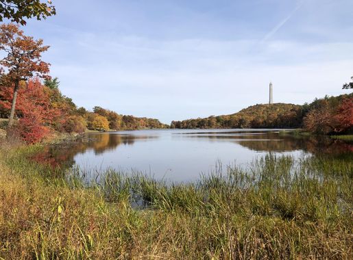 File:2020-10-18 10 34 19 View of High Point, New Jersey from the shore of Lake  Marcia within High Point State Park in Montague Township, Sussex County,  New Jersey.jpg - Wikimedia Commons
