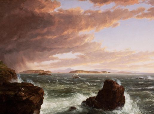 File:Thomas Cole - Views Across Frenchman's Bay from Mt. Desert Island,  After a Squall - Google Art Project.jpg - Wikimedia Commons