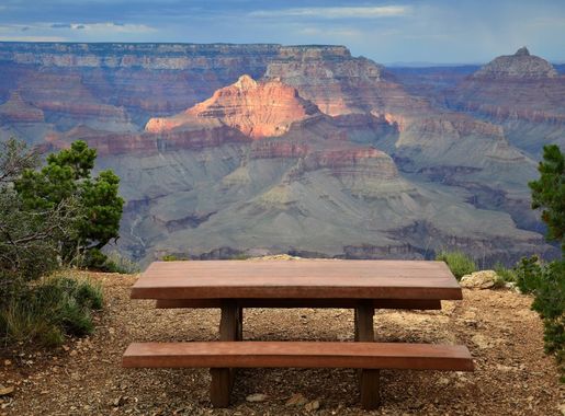 Free Images : landscape, rock, wilderness, mountain, trail, bench, seat,  view, stone, formation, scenic, natural, usa, grand canyon, national park,  erosion, arizona, outdoors, geology, landform, picnic table, south rim,  geographical feature, shoshone