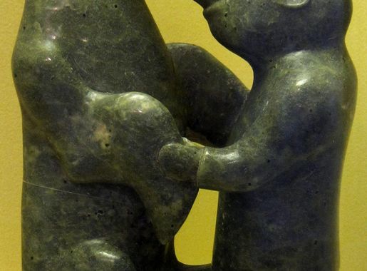 File:Legendary figure, Cape Dorset, Canada, Inuit people, green serpentine,  HAA.JPG - Wikimedia Commons