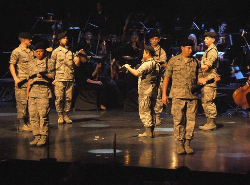 Dark Knights perform during patriotic salute > Keesler Air Force Base >  Article Display