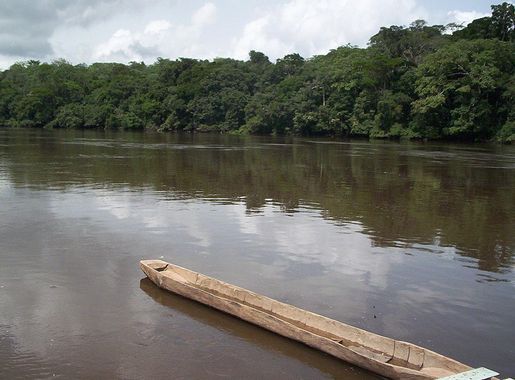 File:Dja River and pirogue.JPG - Wikipedia