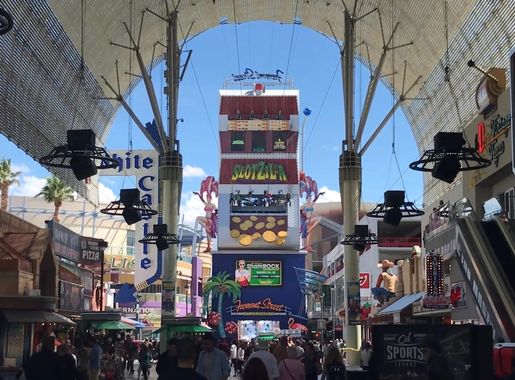 Fremont Street Experience - SlotZilla Zipline