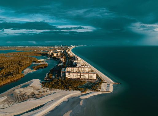 Free Images : blue, natural landscape, sky, aerial photography, water  resources, sea, coast, azure, turquoise, coastal and oceanic landforms,  inlet, horizon, waterway, ocean, shore, bird's eye view, artificial island,  cloud, tourism, channel,