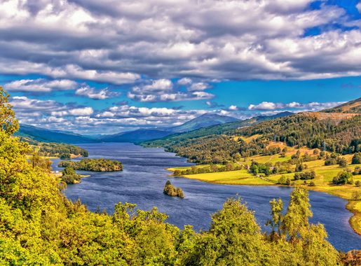 Free picture: sky, nature, landscape, wood, water, river, plant