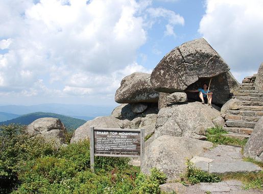 File:Hike Peaks of Otter - Sharp Top when you visit Smith Mountain Lake  State Park (20711393061).jpg - Wikimedia Commons