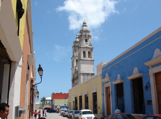 Archivo:Cathedral Campeche 12 Street.JPG - Wikipedia, la enciclopedia libre