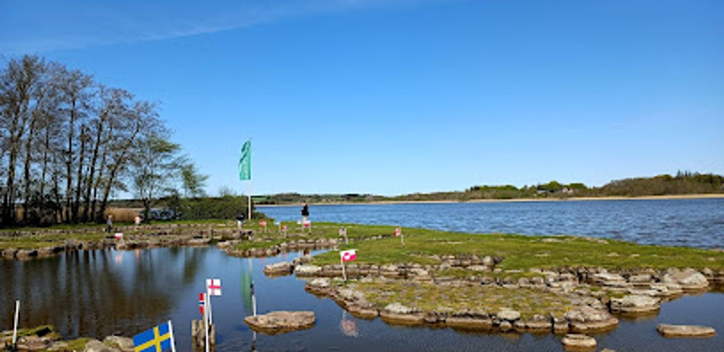 Worldmap at Klejtrup Lake