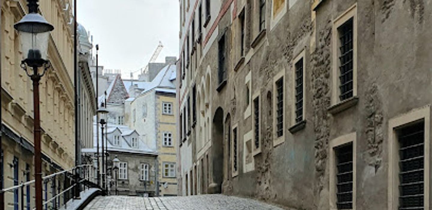 Rare secular gothic facade
