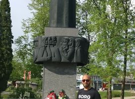 the Vipinga Forest, Memorial Site of 1943 Jewish Victims