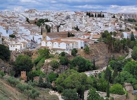 White houses and countyside viewpoint