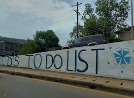 Graffiti wall of Freetown