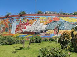 Viet Nam Heritage and World Natural Heritage ceramic mural